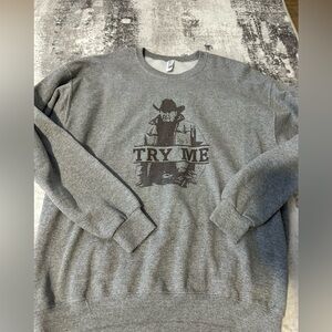 Jerzees Heather Gray Crewneck - Yellowstone